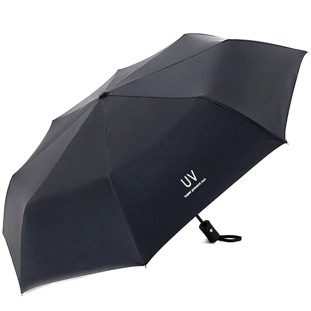 8 Bones 3 Folding Folding Umbrella Anti-UV Umbrella Waterproof Sunshine UV Shading Double Layer Protective Dustproof Garden