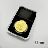 2021 New! Black color 32mm 40mm Grade coin Slab Graded storage box case PP Inner pad DISPLY  panda SLAB 1pcs a lot 6