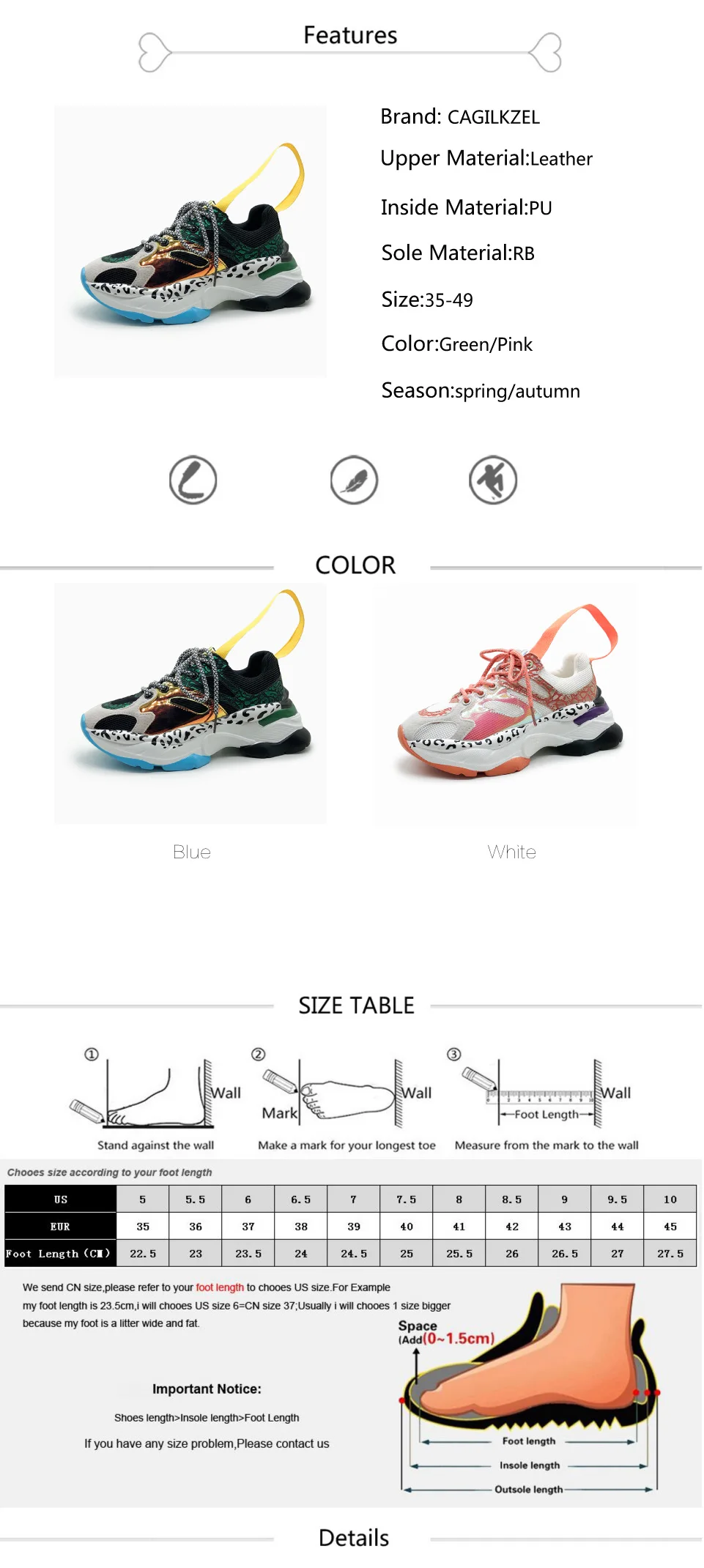 CAGILKZEL 2019 Women Platform Sneakers Fashion Woman Sneakers Shoes Casual Flats Soft Woman Chunky Shoes Ladies Shoes (2)