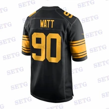 Custom Stitch Pittsburgh Mens Women Legend Jerseys Watt Harris Claypool Brown Bettis Roethlisberger Smith-Schuster Heyward Steel