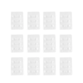 

50pcs Quail Egg Storage Box Plastic Quail 6 Grids Egg Container Packaging Box Holder for Kitchen