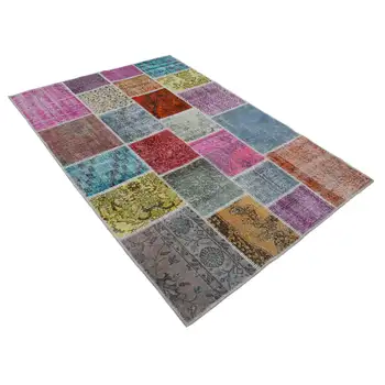 

147x205 Cm Multicolor Handmade Patchwork Rug-5x7 Ft