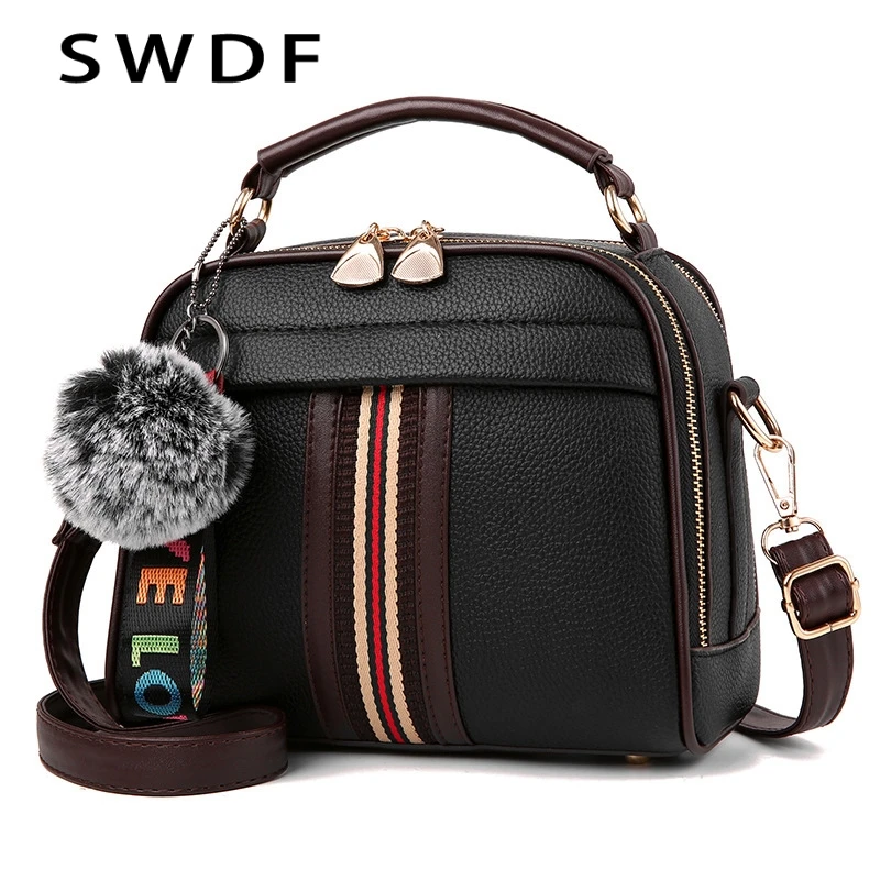 

SWDF Pure Color Designer Women Bag Over The Shoulder Bags High Quality Casual Female Messenger Beach Bag Purses And Handbag Sac