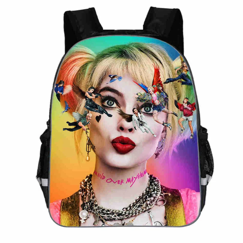 Mochila Suicide рюкзак отряда с мультипликационным принтом Harley Quinn женский дорожный