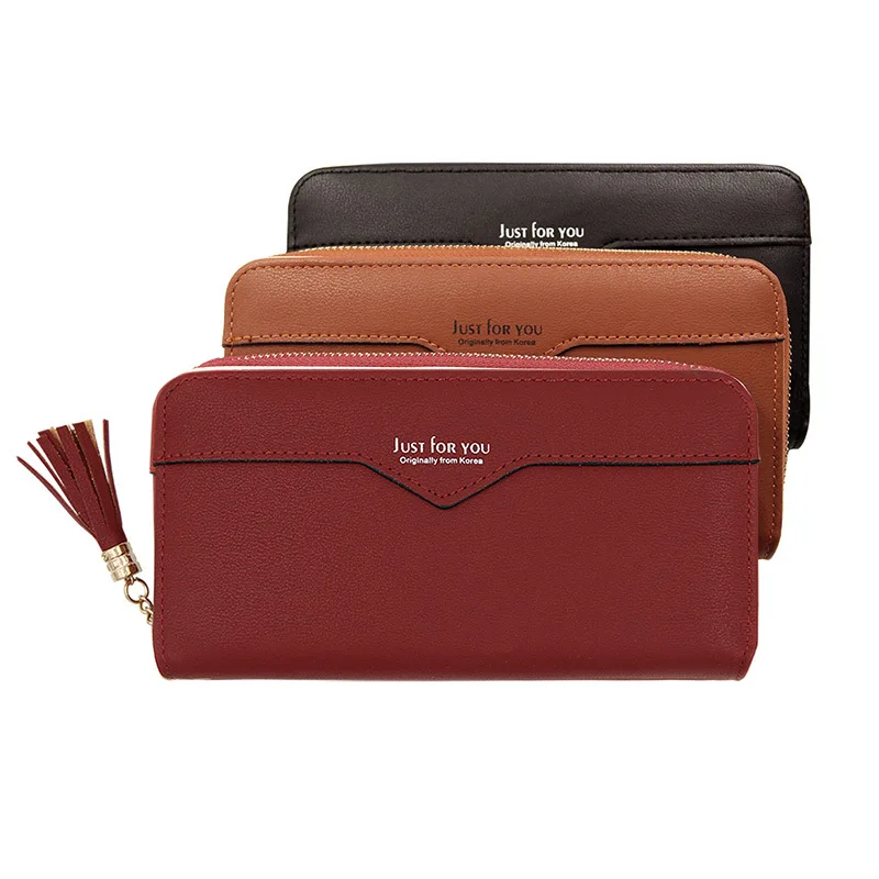 

Women's Wallet Long Fashion Small Fresh Clutch Bag Large Capacity Multi Card Bit Glorious Simple Zipper Wallet Supply of Goods
