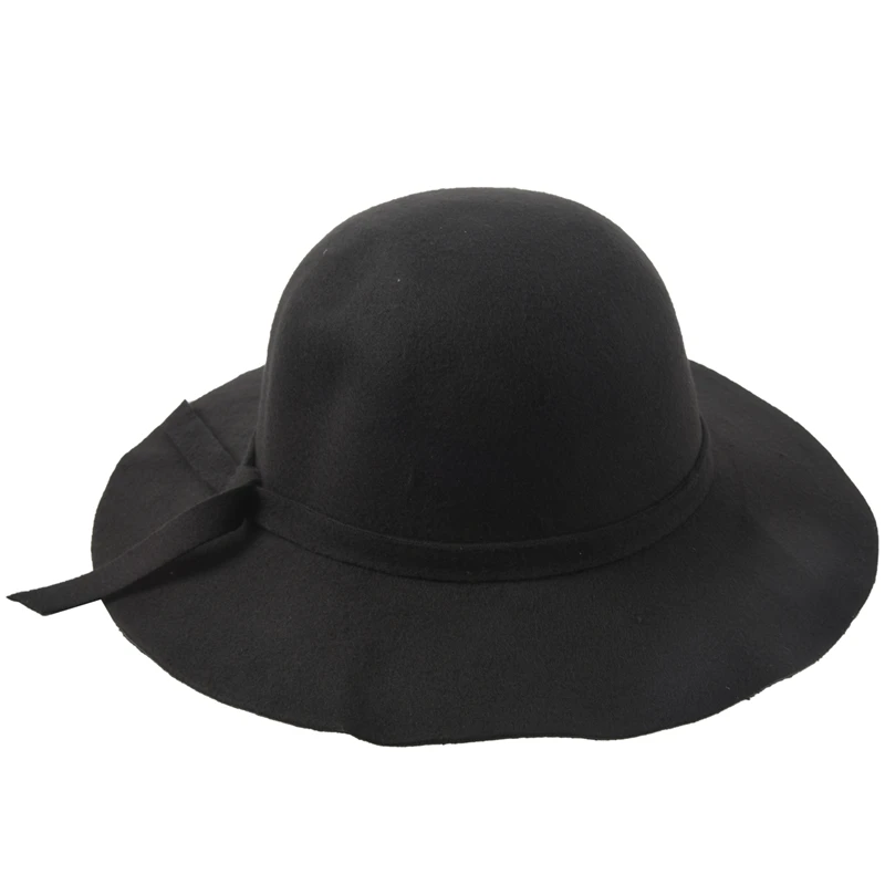 girls black bowler hat