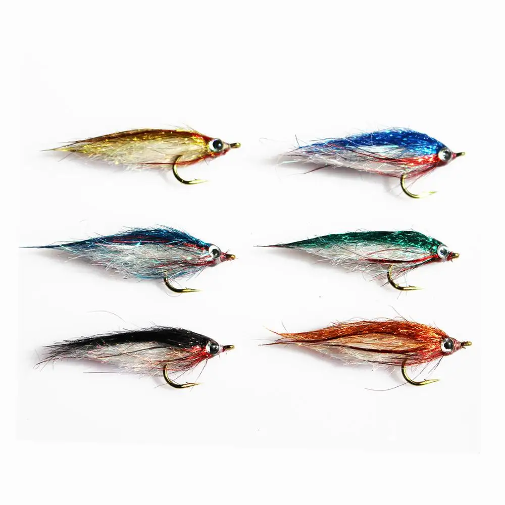 12 Hameçons Mouche Glacés UV – Leurres Coulants Pour Truite, Saumon, Acier, Taille 8