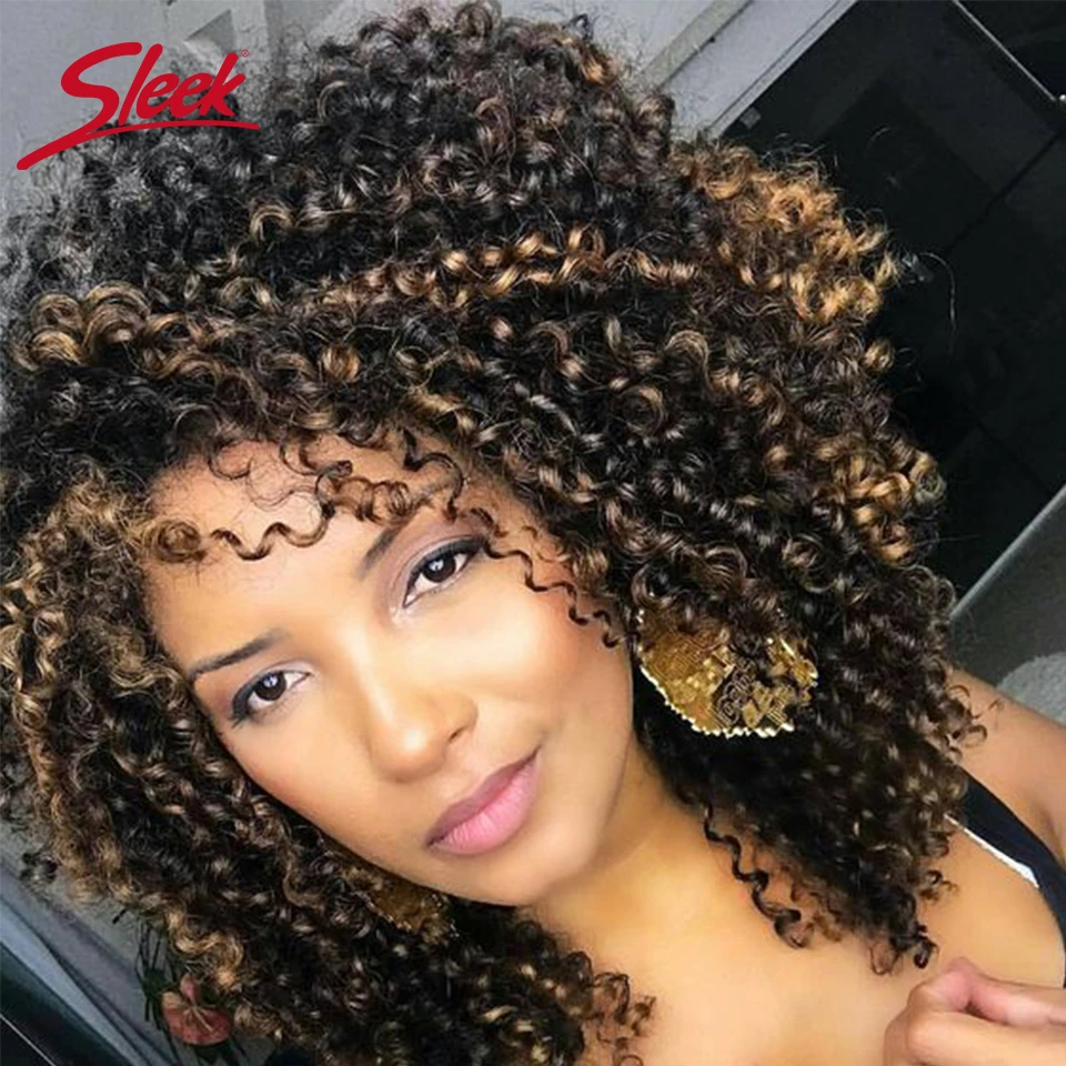 Sleek Short Human Hair Wigs Afro Kinky Curly Wig 100% Remy Brazilian Hair  Wigs Curly Human Hair Wig 100% Real Wigs For Women|Bộ Tóc Giả Máy Toàn Đầu|  - AliExpress