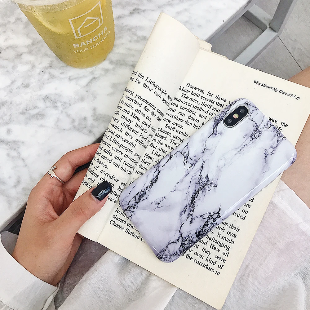 c(No Kickstand) LOVECOM Crackle marble чехол-подставка для телефона для iPhone 11 Pro Max XR X XS Max 7 8 6S Plus чехол Полный корпус мягкий IMD чехол для телефона - Цвет: c(No Kickstand)