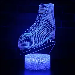 Хоккейная спортивная серия 3D ночник красочный сенсорный пульт дистанционного управления огни подарок лампа визуальная лампа
