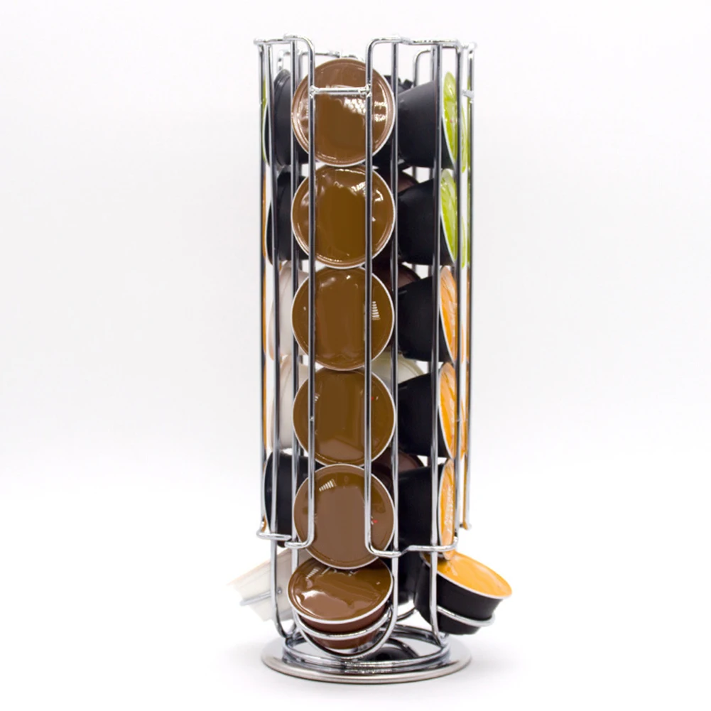 Горячая Распродажа новый держатель для кофейных капсул Nespresso 24 нержавеющая сталь