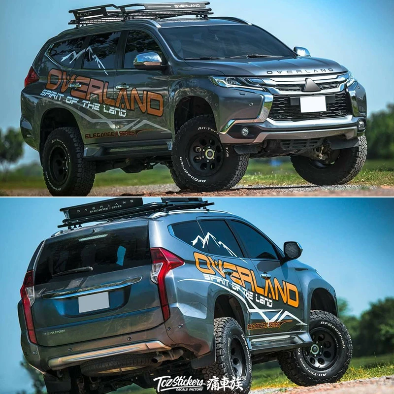 Suv Sticker For Mitsubishi Pajero Sport Personalized Custom Modified Sticker Decal Car Stickers Aliexpress