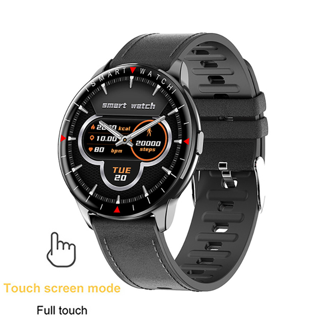 New Fashion Ladies Smart Watch Full Screen Touch IP68 Waterproof Heart Rate Monitoring Women's Watches For Android IOS+Box