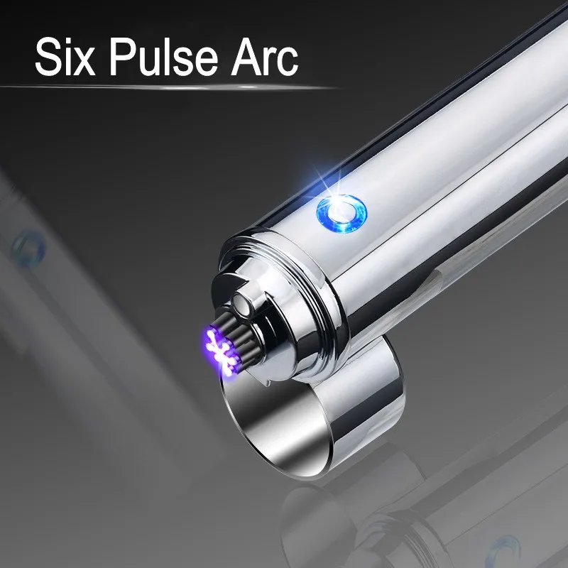 

Electronic Cigarette USB Lighter Full Screen Pattern Electric Lighters Plasma Flameless Windproof Rechargeable Lighter USB