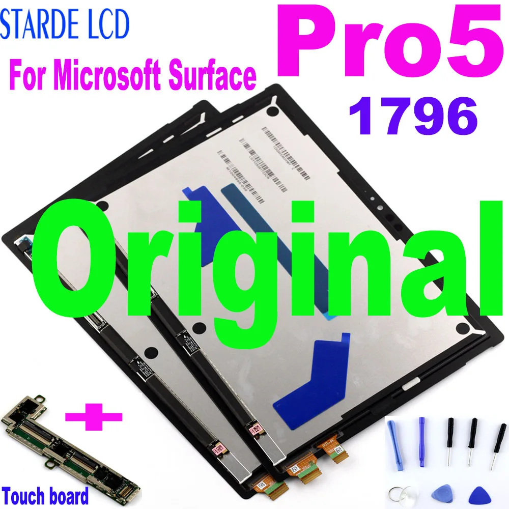 AAA + ЖК-дисплей для Microsoft Surface Pro 5 1796 Pro5 Pro6 1807 Lcd | Компьютеры и офис