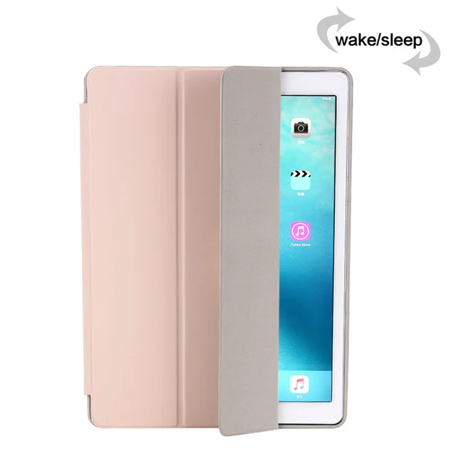 Подходит для iPad Pro 12,9 ультра-тонкий интеллектуальный автоматический Пробуждение/гибернация Чехол для iPad Pro 12.9PU кожа складной - Цвет: Beige