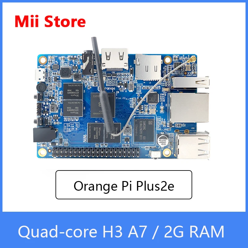 Плата макетная Orange Pi Plus2e 2 Гб H3 четырехъядерная с открытым исходным кодом