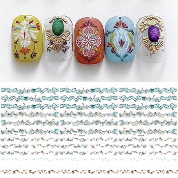 

1 PC Crack Pattern Series Nail Sticker Water Transfer Nail Sticker Paper Nail Art Decorations DIY Design Decal Polish Tips
