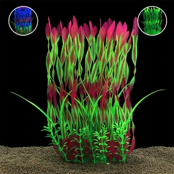 

5pcs/lot * Aquarium decoration aquarium landscaping simulation water grass plastic water grass fake water grass CL14-W