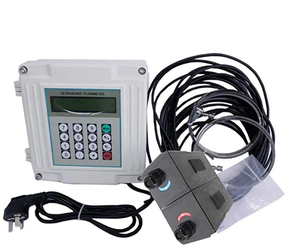 

Wall-mounted Ultrasonic Flowmeter Digital Flow Meter with TUF-2000SW Small Size -40~160C High Temp TS-2-HT Transducer DN15-100mm
