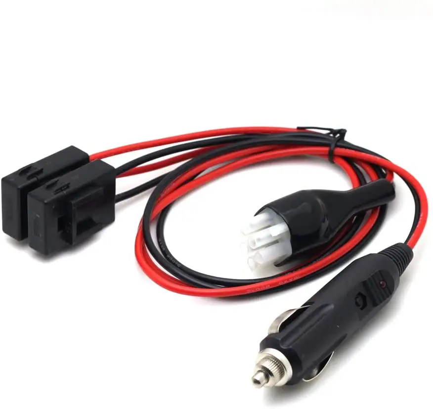 

6-pin 30A Car Charger Cigarette Power Supply Cable for Yaesu FT-847 FT-857D Kenwood TS-50s TS-450s TS-2000 Icom IC-78 Alinco