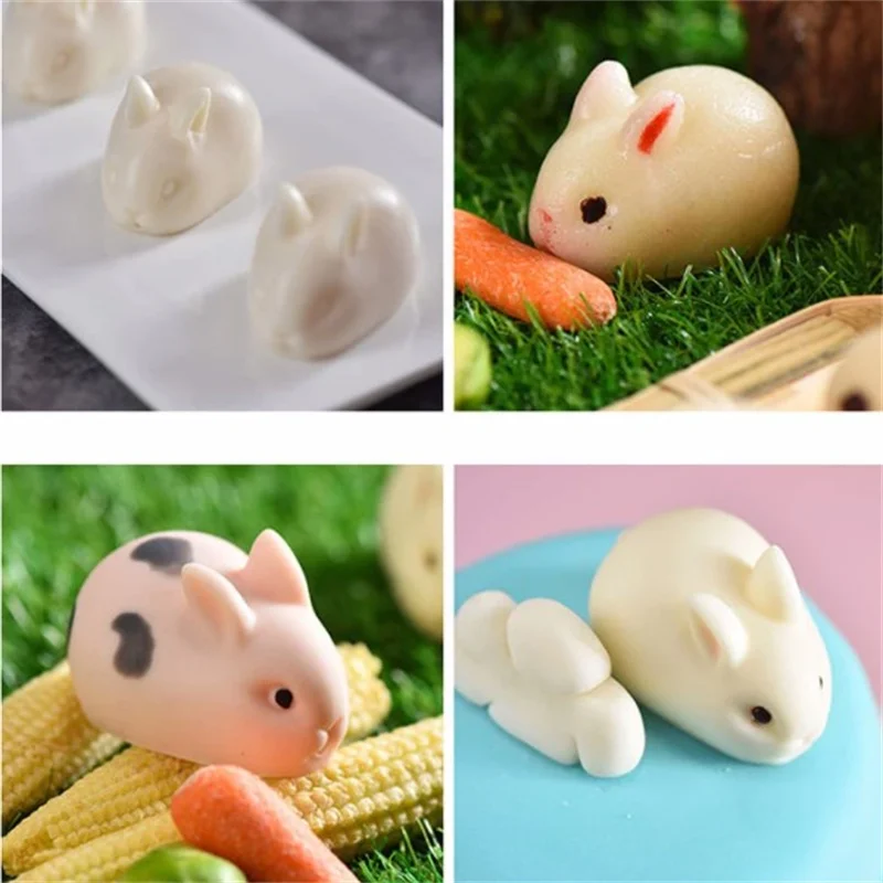 Mould Silicone Mold Food Grade Silicone Rabbit Ice Cream Mousse Cake Chocolate