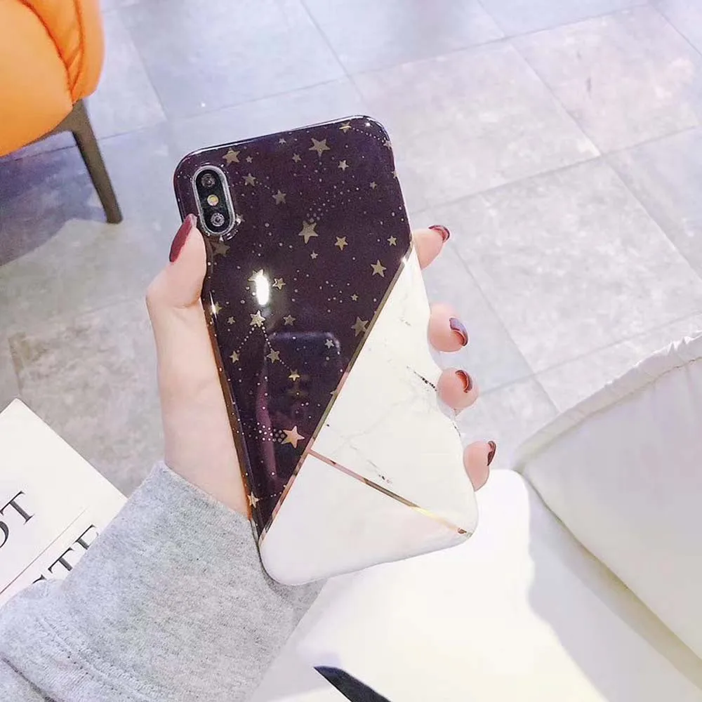 Чехол из ТПУ с каменной текстурой однотонный чехол для iPhone XS 6 6S XR X Max Phone 11 pro