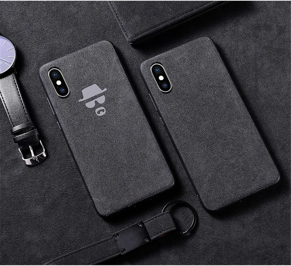 Модный Супер гоночный GTR чехол для телефона для iphone 6 plus 6S 7 7plus 8 8plus X XR XS 11 Pro Max Роскошный чехол из замши с мехом