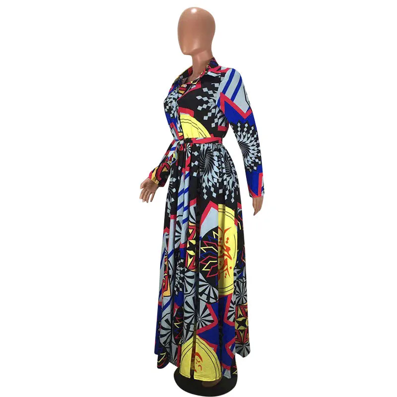 Африканские платья для женщин африканская одежда Африка длинное платье с принтом Дашики женская одежда Анкара Африка женское Макси платье
