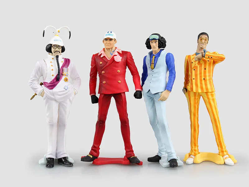 

Cheng yuan Anime One Piece Navy Headquarters General Marshal Warring States 4-Navy General Greenish Blue Pheasant Yellow Ape Red