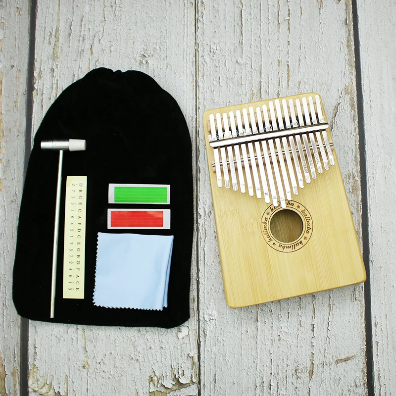 Kalimba Mbira Sanza пианино с 17 клавишами для пальцев карманная клавиатура начинающих
