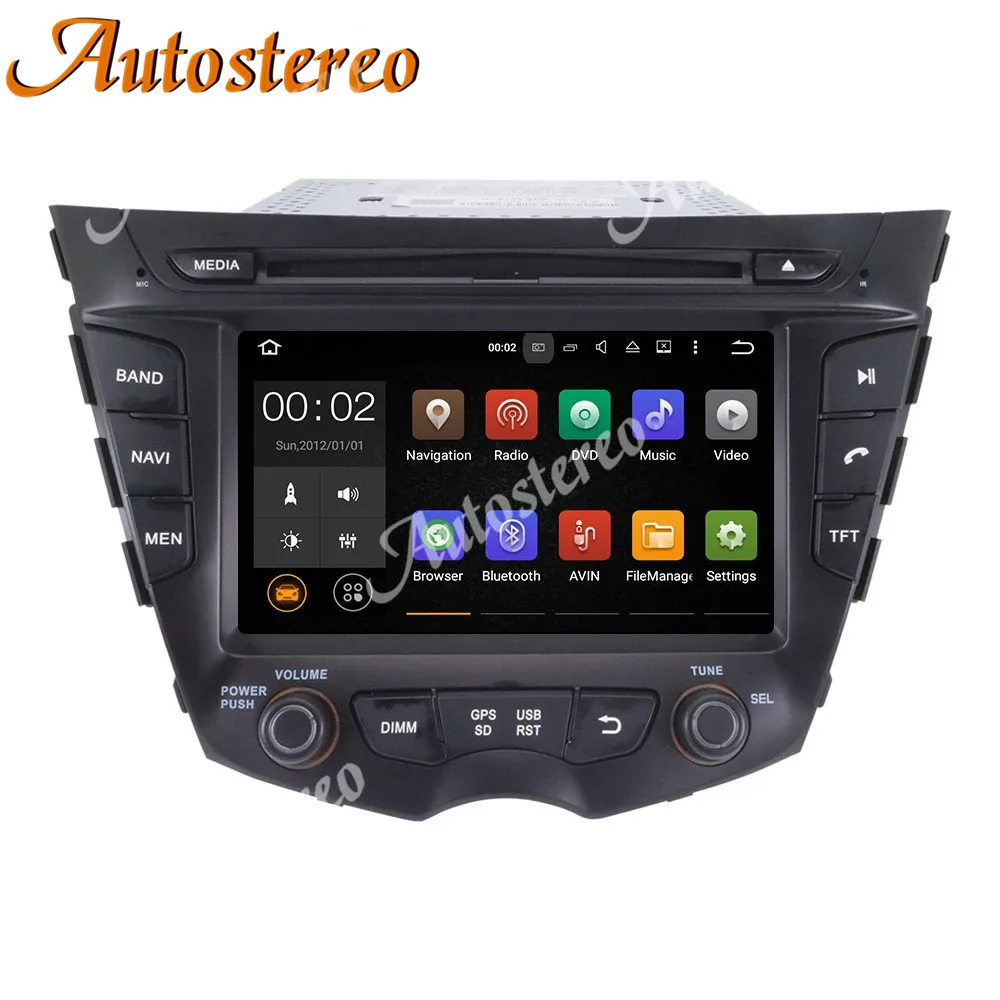 Android 10 64 + 4 автомобильный DVD-плеер для HYUNDAI Veloster 2011-2016 автомобильный радиоприемник с навигацией GPS, мультимедийный плеер, магнитофон, головное устройство