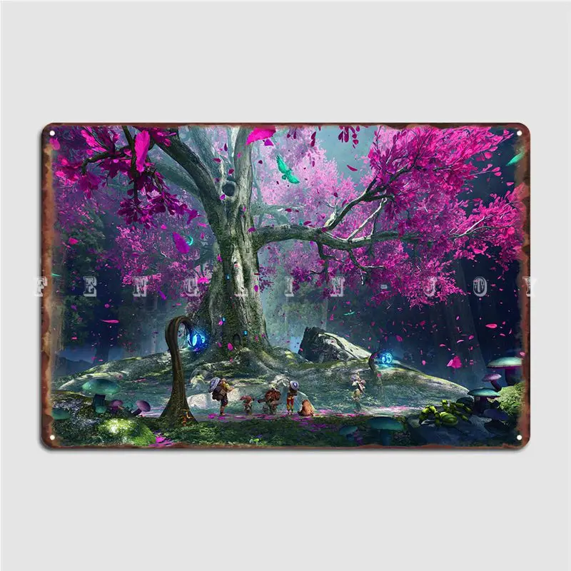 

Teldrassil Wide Metal Sign Cinema Kitchen Club Bar Retro Painting Décor Tin Sign Poster