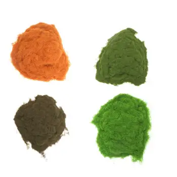 

4 pcs Lichen Grass Simulation Moss Rockery Tree Plant Powder for Decoration Use