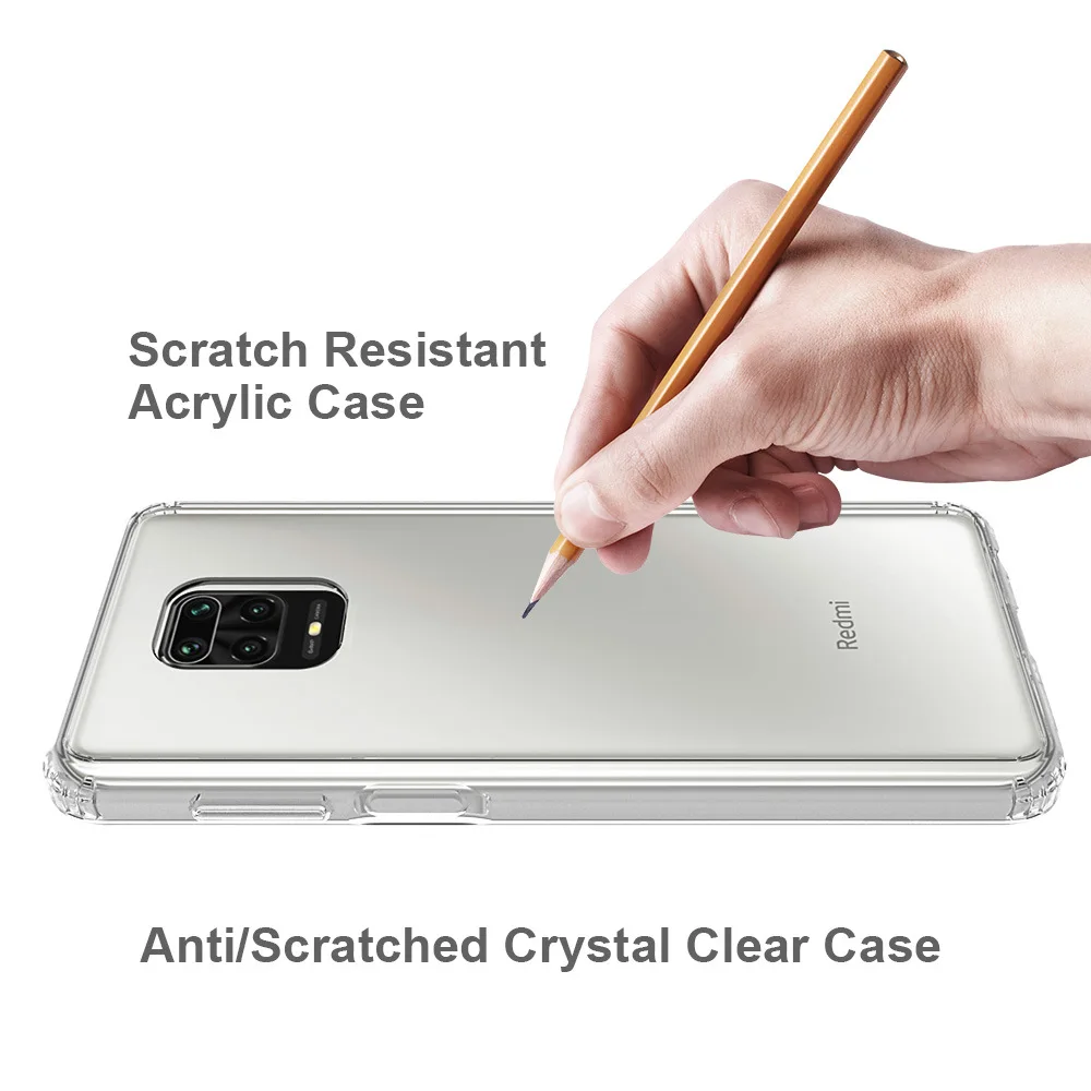 For Xiaomi Redmi Note 9S Case TPU Bumper Hard PC Acrylic Clear Hybrid Crystal Phone Cover For Xiaomi Redmi Note 9 S Pro Max Case For Xiaomi Redmi Note 9S Case TPU Bumper Hard PC Acrylic Clear Hybrid Crystal Phone Cover For Xiaomi Redmi Note 9 S Pro Max Case