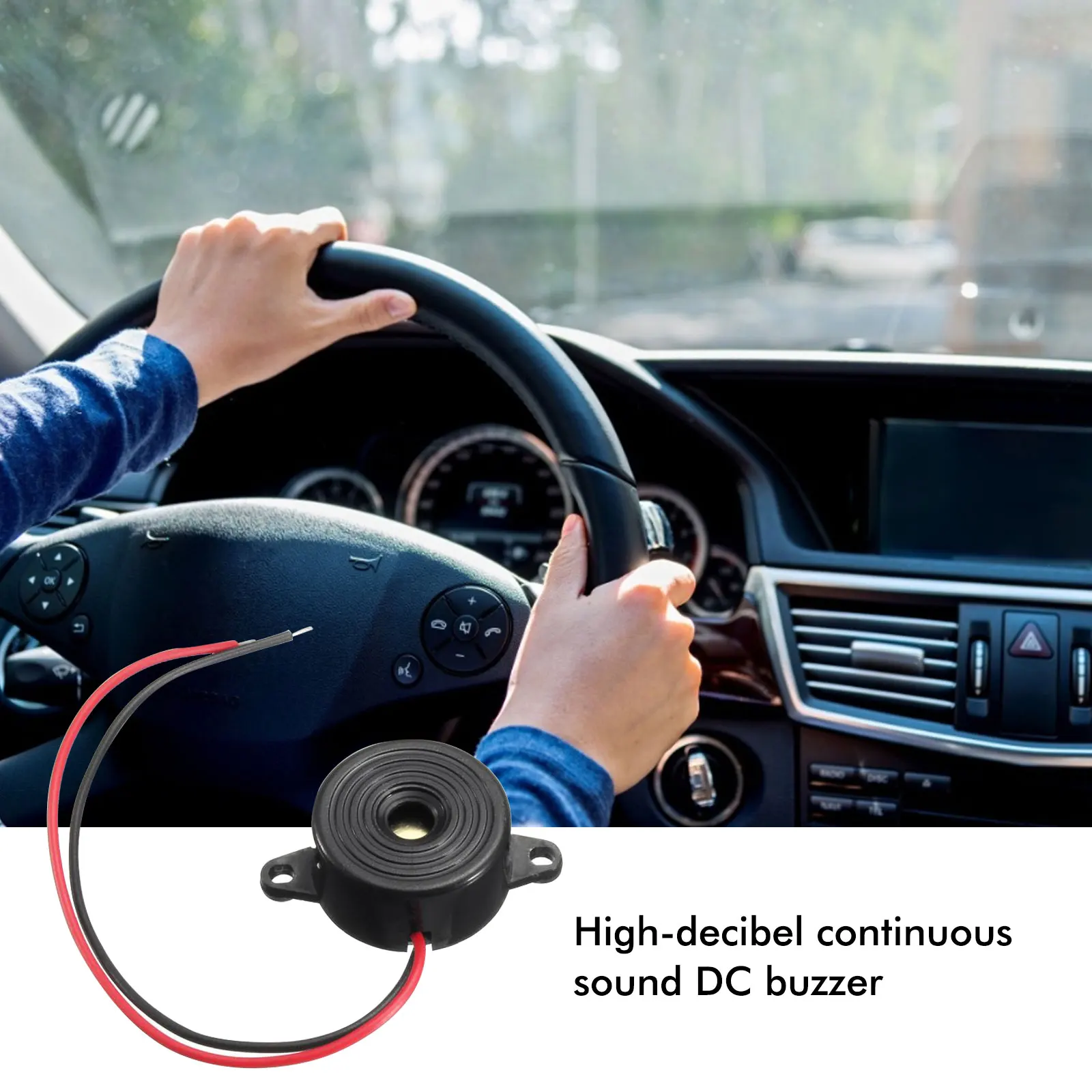 3 Pcs 95 Decibel Alarm High Decibel DC 3-24 Volt 12 Volt Electronic Buzzer Alarm Car Truck General Intermittent Continuous