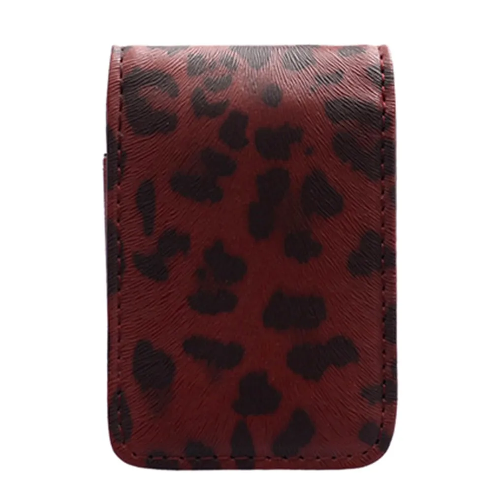 Molave кошелек леопардовый Кожаный женский короткий кошелек мини-сумки ретро сумка для хранения Универсальная сумка для помады кошелек для ключей portefeuille femme - Цвет: C