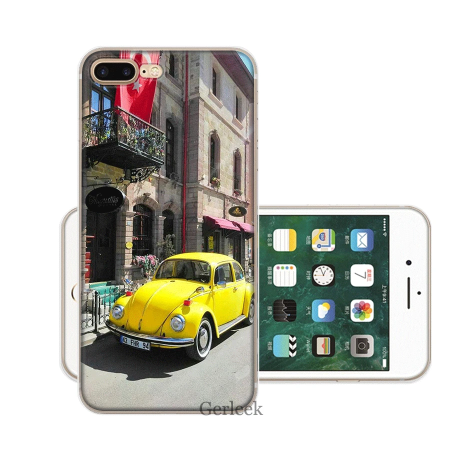 Чехол для мобильного телефона iPhone 11 Pro 6 6s 7 8 P Lus iPhone XR X XS Max 5 5S SE Shell винтажный VW Beetle для Coque жесткий чехол - Цвет: H10