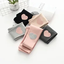 Новые весенние Стильные Детские леггинсы для кардиотренировок в Корейском стиле с вышивкой для девочек