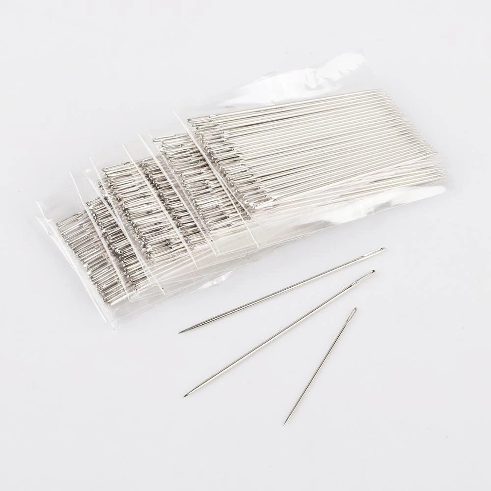 25Pcs Large Long Steel Needle Big Hole Sewing Needle Home Hand Sewing