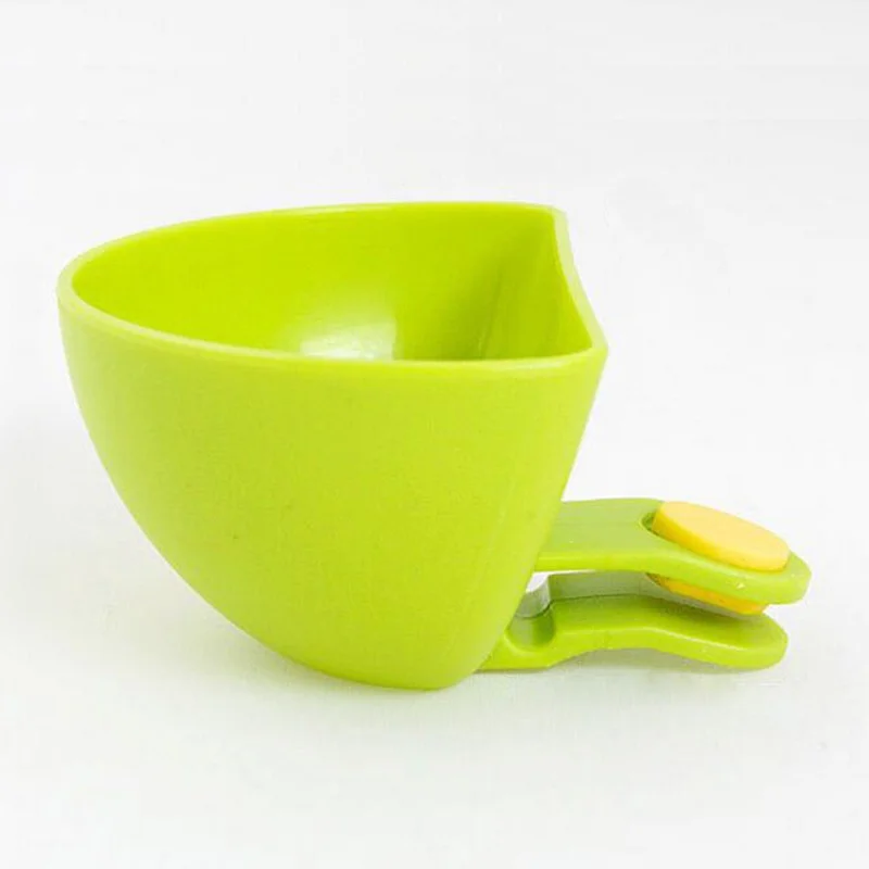 Household Practical Sauce Dish Plastic Solid Color Sauce Dish Kitchen Tool Clip Holder
