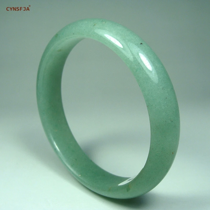 60mm-62mm beautiful Natural Chinese white jade hand-carved bracelet