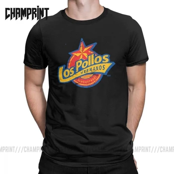 

Los Pollos Hermanos Breaking Bad Men T Shirts Funny Tee Shirt Short Sleeve Round Collar T-Shirt 100% Cotton Plus Size Tops