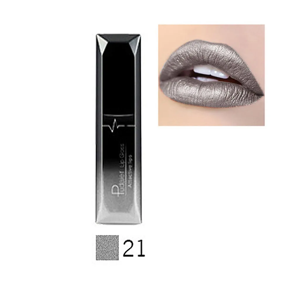 

Pudaier 21 Colors Pearlescent Liquid Lipstick Makeup No Fading Long-lasting Matte Waterproof Lipgloss Lipstick Nourish Lips