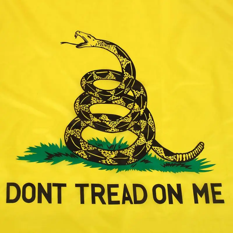 1 шт. 90X150 см прочный полиэфирный принт Gadsden флаг змеи не плыть по мне декоративный