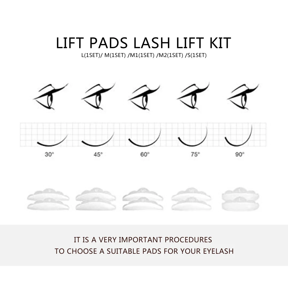 Yelix Lash Lift Professtional Eyelash Lamination Perm Kit Silicone Pads Y-shape Comb Semi-permanent Lashes Curling Private Label