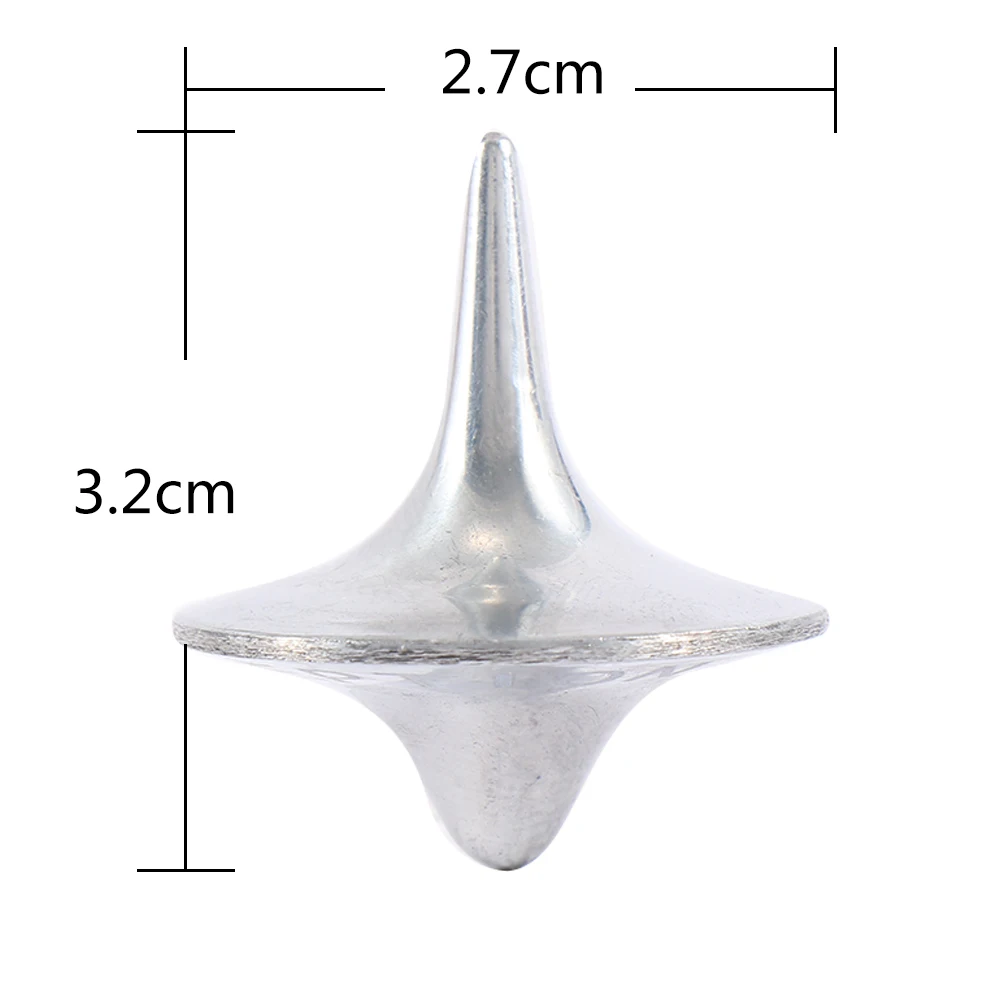 Hot Sale Metal Gyro Great Accurate Silver Spinning Top Hot Movie Totem Print Spinning Top new and high quality