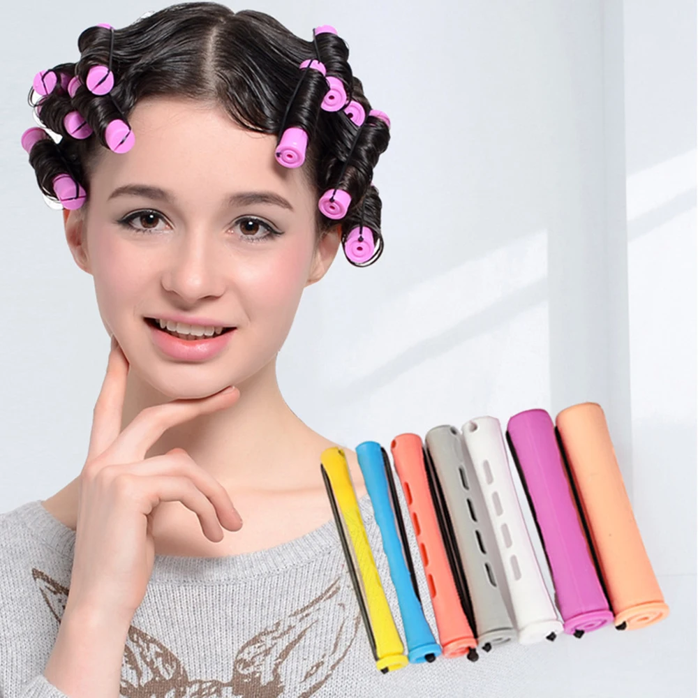12Pcs/Set Perm Rods And Hair Rollers Multi-Size With American Cold Wave Iron Curler For Women Long Short Styling Tools Roller | Красота и