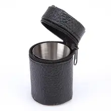

4Pcs/Set Mini 30ml Portable Stainless Steel Wine Cups Beer Mug Travel Home Kitchen Practical Drinking Bottle Wine Glass