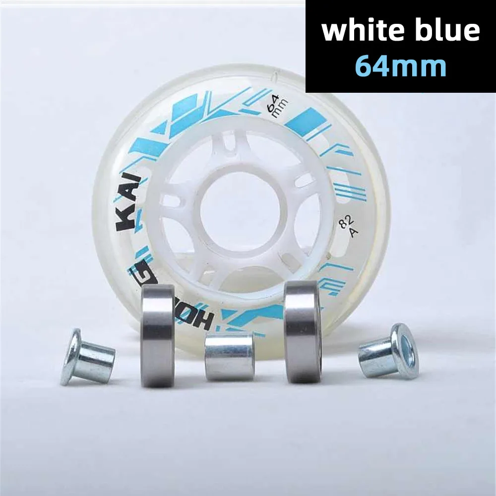 Wheel Roller-Skates Inline-Tyre Kids 70mm ABEC7 608zz-Skating-Bearing Pink Red 64mm 68mm